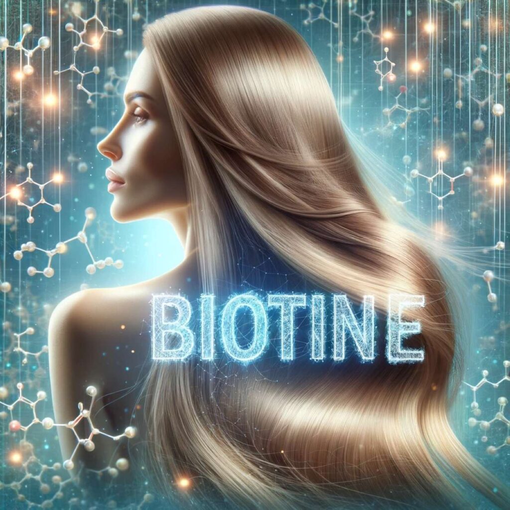 biotine cheveux illustration